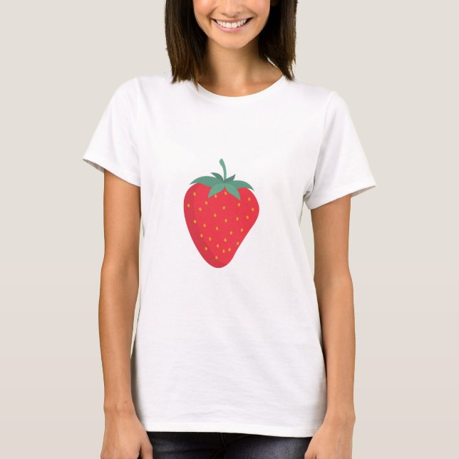 Camiseta Cute Big Strawberry (Anverso)