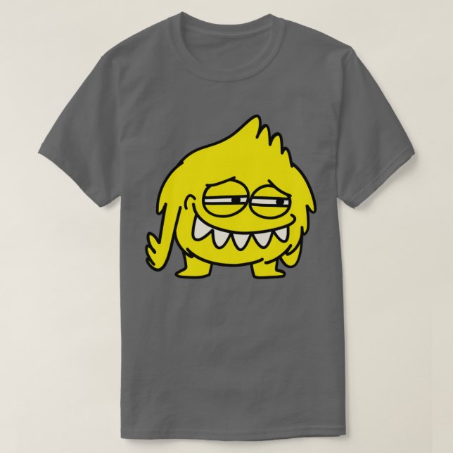 Camiseta Cute Big the Dubting Yellow Monster 2 (Diseño del anverso)