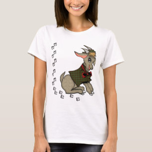 Camiseta Cute Billy Goat con Bowtie