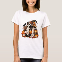 Camiseta Cute Black Cat Pumpkin Halloween T-Shirt