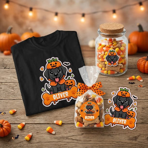 Camiseta Cute Black Lab Halloween Pumpkin Personalizados pa