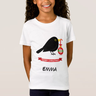 Camiseta Cute Blackbird Con Un Nombre Personalizado De La B
