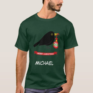 Camiseta Cute Blackbird Con Un Nombre Personalizado De La B