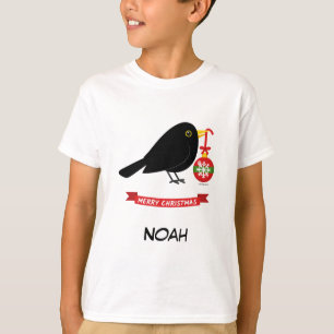 Camiseta Cute Blackbird Con Un Nombre Personalizado De La B