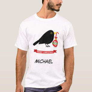 Camiseta Cute Blackbird Con Un Nombre Personalizado De La B