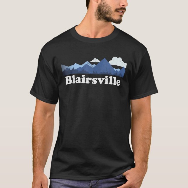 Camiseta Cute Blairsville Georgia Gens Retro Blue Ridge Mou (Anverso)