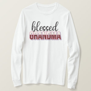 Camiseta Cute Blessed Grandma word art