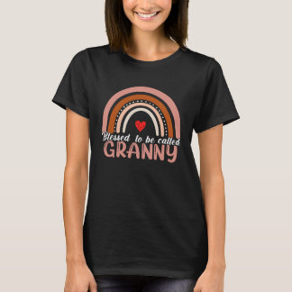 Camiseta Cute Blessed To Be Called Granny Rainbow Women Mot