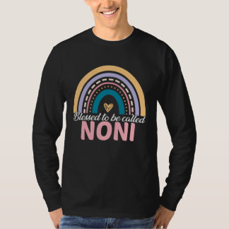 Camiseta Cute Blessed To Be Called Noni Rainbow Mother s Da