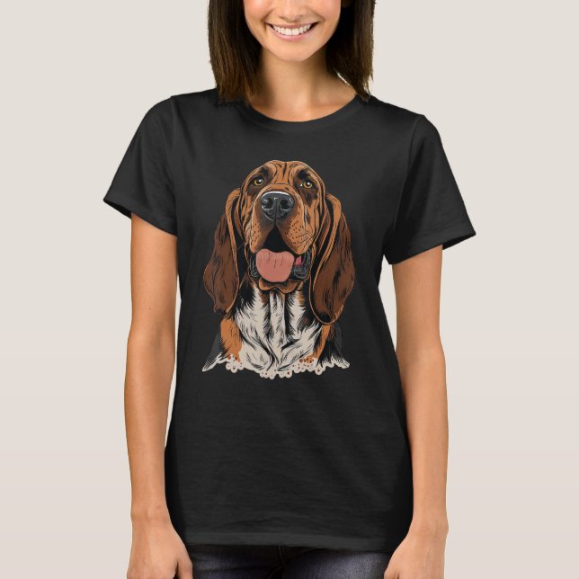 Camiseta Cute Bloodhound Dog on Bloodhound  1 (Anverso)