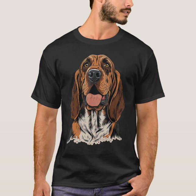 Camiseta Cute Bloodhound Dog on Bloodhound  1 (Anverso)