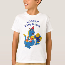 Camiseta Cute Blue Dragon Birthday