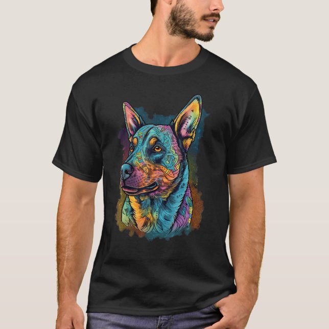 Camiseta Cute Blue Heeler Dog on Australian Cattle Dog (Anverso)
