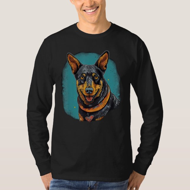 Camiseta Cute Blue Heeler Dog on Australian Cattle Dog  2 (Anverso)