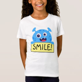 Camiseta Cute Blue Monster Buddy