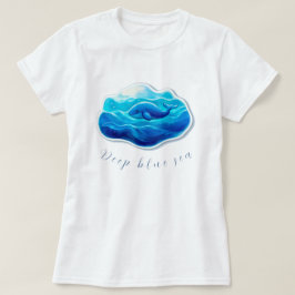 Camiseta Cute Blue Whale