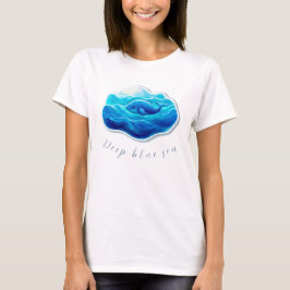 Camiseta Cute Blue Whale
