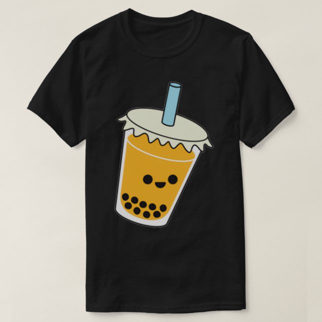 Camiseta Cute Boba Cup (Diseño del anverso)