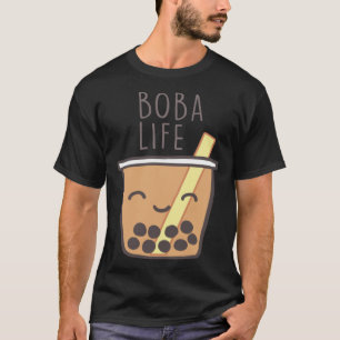 Camiseta Cute Boba Pearl Tapioca Leche Tea Life