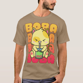 Camiseta Cute Boba Tea Cat