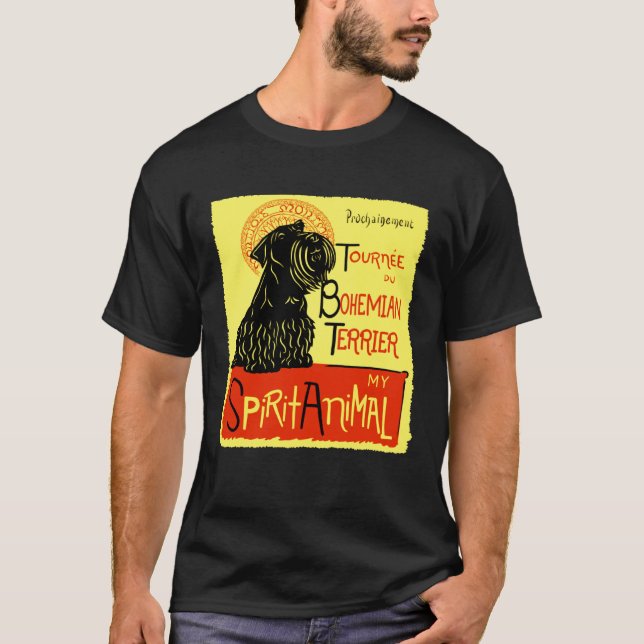 Camiseta Cute Bohemian Terrier Dog Cesky Terrier (Anverso)