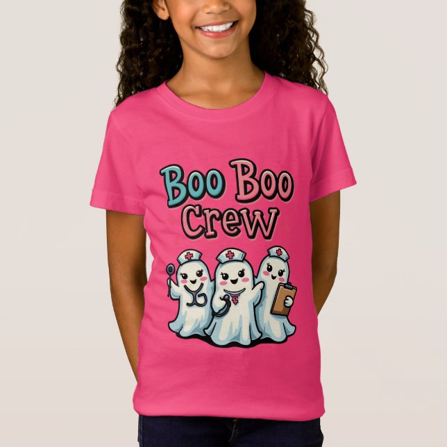 Camiseta Cute Boo Boo Crew Enfermera Fantasma Halloween