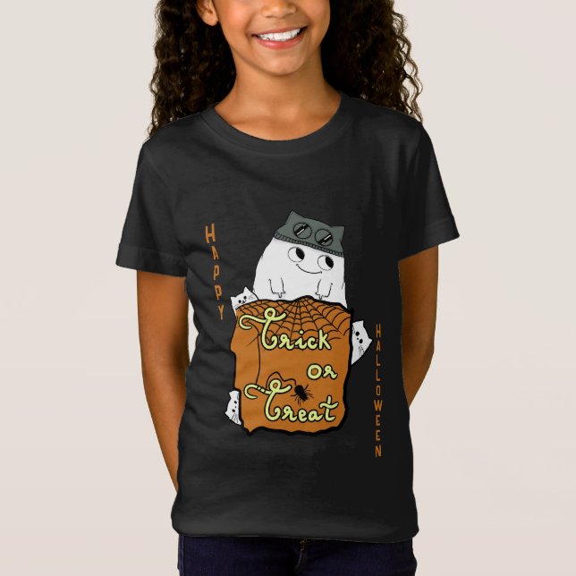 Camiseta Cute boo de Halloween - Trick o Tret Halloween (Anverso)