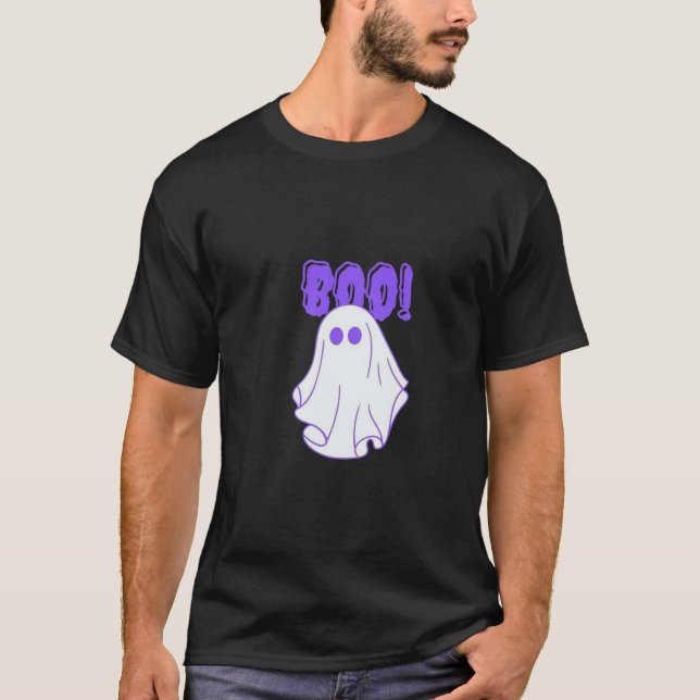 Camiseta Cute Boo Ghost Halloween T-Shirt (Anverso)