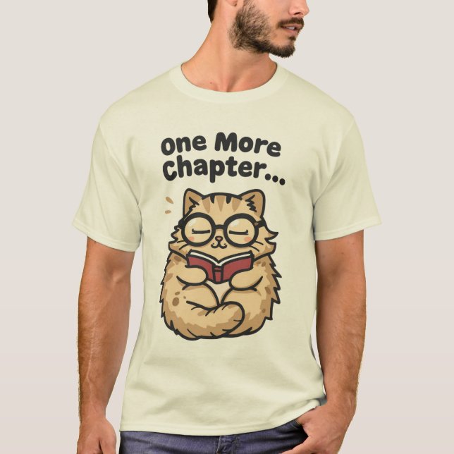 Camiseta Cute Bookworm Cat T-Shirt (Anverso)