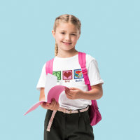 Cute Bookworm Peace Love Books Niños
