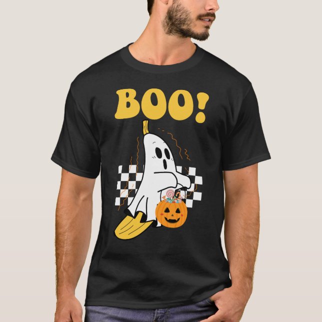 Camiseta Cute Boonanaa Ghost Banana Pumnpkin Halloween (Anverso)