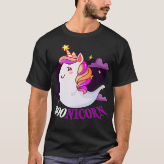 Camiseta Cute Boonicorn Funny Ghost Boo Unicorn Halloween C