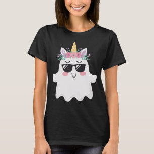 Camiseta Cute Boonicorn Halloween Unicorn Boo Fantasma Chic