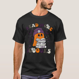 Camiseta Cute Booooks Ghost Leer más libros Gracioso Profes