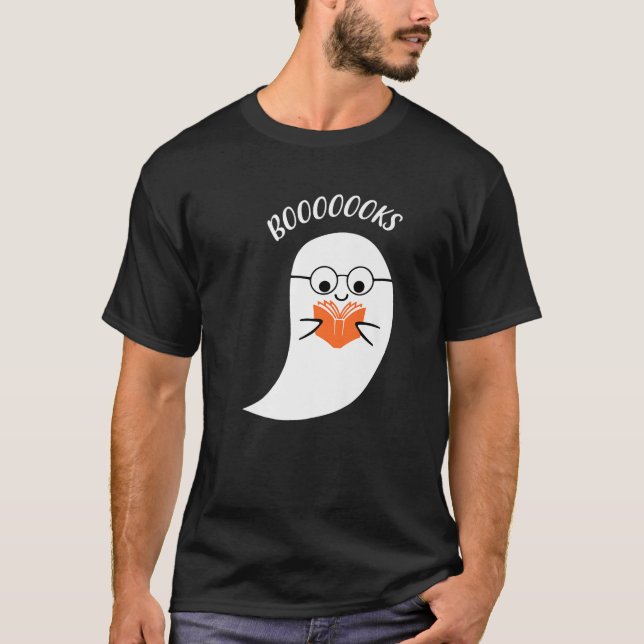 Camiseta Cute Booooks Ghost Leer más libros Gracioso Profes (Anverso)