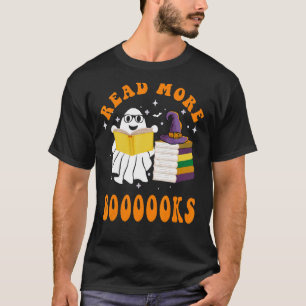 Camiseta Cute Booooks Ghost Leer más libros Gracioso Profes