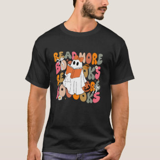 Camiseta Cute Booooks Ghost Leer más libros Gracioso Profes