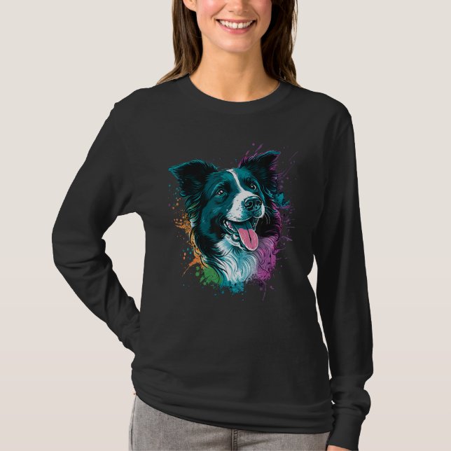 Camiseta Cute Border Collie Dog on Border Collie Lover_3 (Anverso)