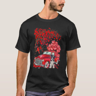 Camiseta Cute Border Collie Valentine Tree - Dogs Hearts Tr
