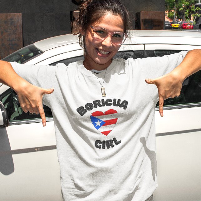 Camiseta Cute Boricua Chica Puerto Rico (Cute Boricua Girl Puerto Rico Cute T-Shirt)