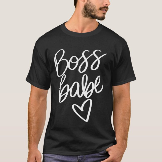 Camiseta Cute Boss Babe Women In Business Girl Boss Entrepr (Anverso)