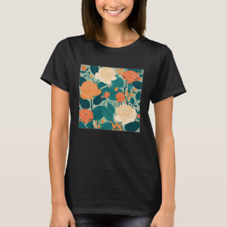 Camiseta Cute Botanical Roses Illustration Gorgeous Flower 