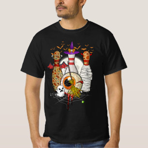 Camiseta Cute Bowl Tres Pins Bruja Mummy Halloween Bowl