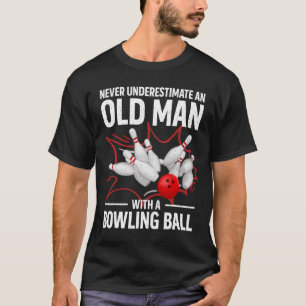 Camiseta Cute Bowling Mujeres Hombres Abuelo Bowler Equipo