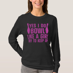 Camiseta Cute Bowling Para Mujeres Chicas Bowler Me Ahorra 