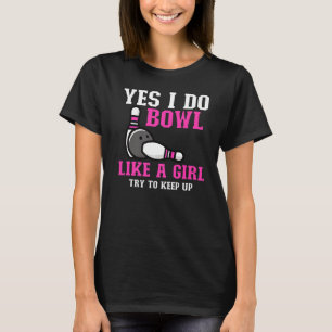 Camiseta Cute Bowling Para Mujeres Chicas Bowler Me Ahorra 