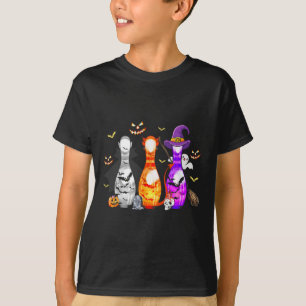 Camiseta Cute Bowling Pin Halloween Espeluznante disfraz