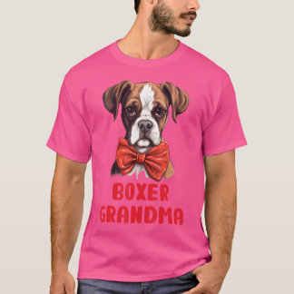 Camiseta Cute Boxer Abuela Perro Amantes Regalo Graciosa Ca