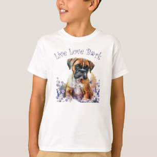 Camiseta Cute Boxer Dog Floral