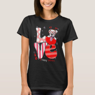 Camiseta Cute Boxer Dog Love Valentine